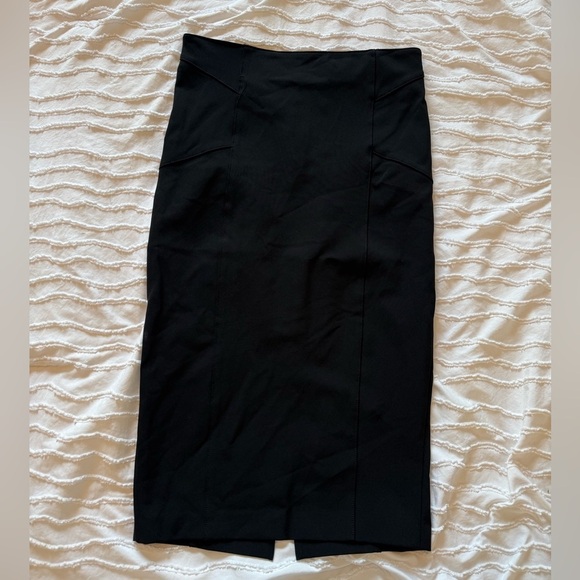 Veronica Beard Black Midi Pencil Skirt with Slit - Picture 1 of 5